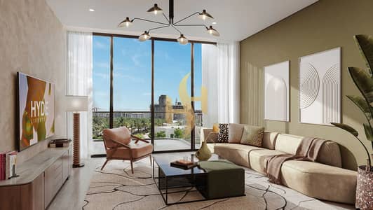 شقة 1 غرفة نوم للبيع في دبي هيلز استيت، دبي - HYDE-DubaiHills-Residences-2-Bed-Living-Space-03. jpg. jpg