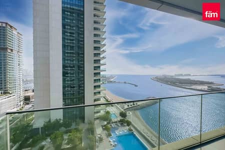 1 Bedroom Apartment for Rent in Dubai Harbour, Dubai - PRIVATE BEACH ACCESS | VACANT | PALM VIEWS