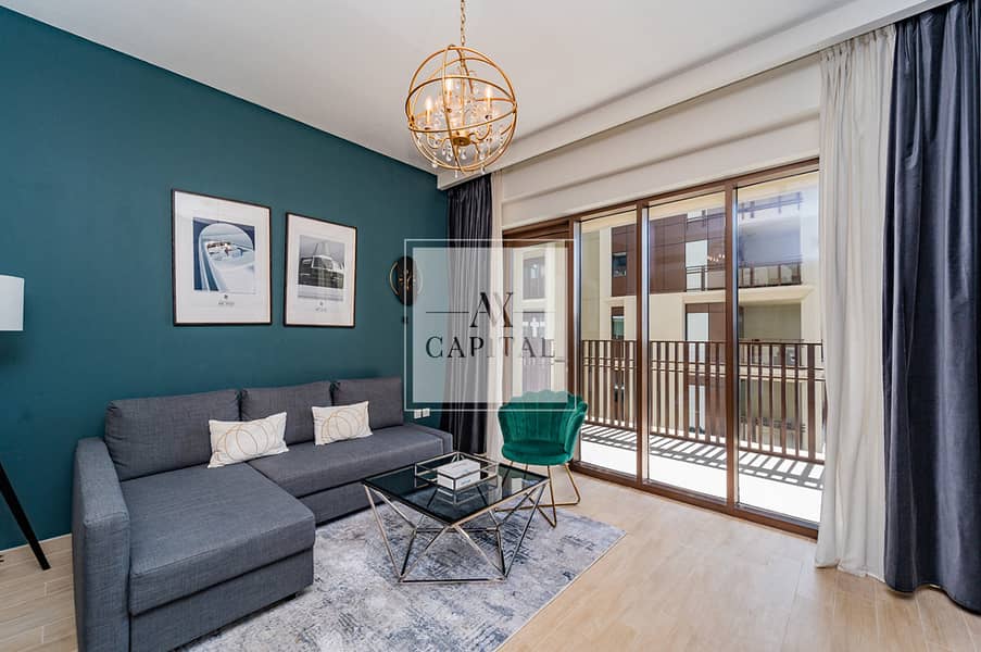 位于迪拜溪港，溪滩日落综合大楼 1 卧室的公寓 1700000 AED - 12362053