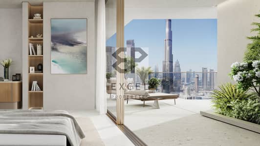 2 Cпальни Апартамент Продажа в Дубай Даунтаун, Дубай - 2BR_Master_Bedroom - VIEW 2 - FINAL 4K. jpg