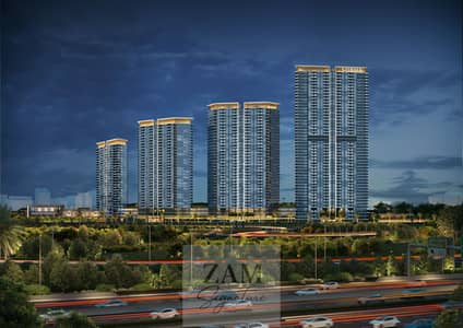 汽车城， 迪拜 1 卧室公寓待售 - Sobha Solis - Night shot. jpg