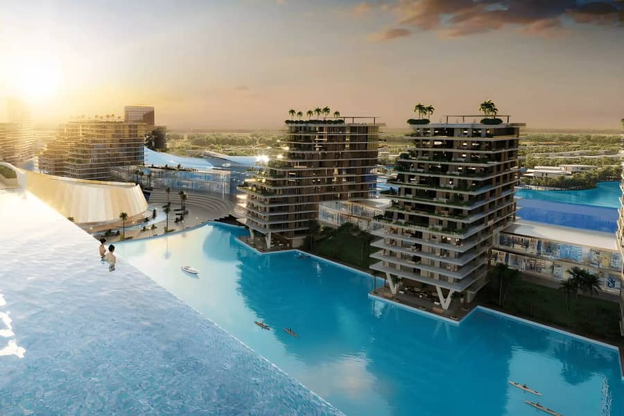 位于迪拜南部街区，阿齐兹威尼斯，Azizi Venice 8，Azizi Venice 8 Building B 的公寓 740000 AED - 12366205