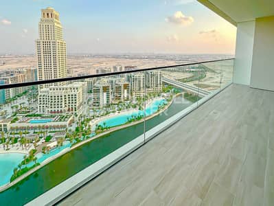 2 Bedroom Apartment for Rent in Dubai Creek Harbour, Dubai - Fully Furnished | High Floor | Canal Views
