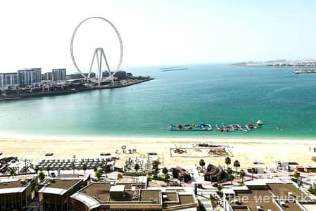 3 Bedroom Apartment for Rent in Jumeirah Beach Residence (JBR), Dubai - Next to Beach | Full Sea View | Keys with me