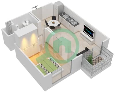 Collective - 1 Bedroom Apartment Unit 13 Floor plan