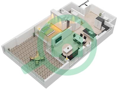 半岛五号海滨复式别墅 - 3 卧室公寓单位11戶型图