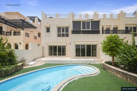 4 Bedroom Townhouse for Rent in Al Hamra Village, Ras Al Khaimah - 4BHK Townhouse|Private Pool|Lagoons View