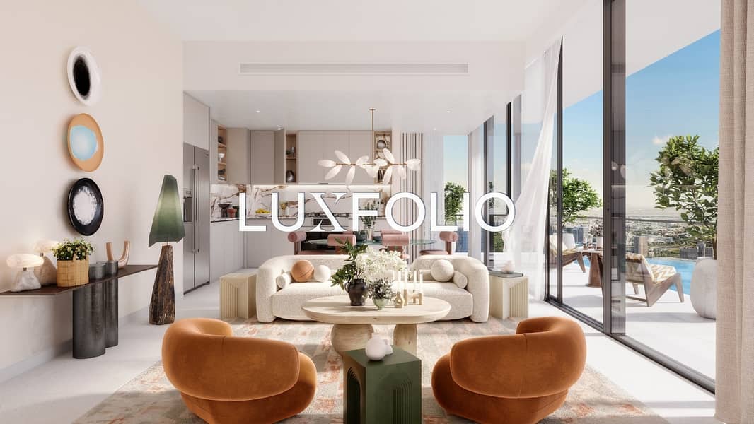 位于迪拜溪港，溪流2号大楼 1 卧室的公寓 2200000 AED - 12371763