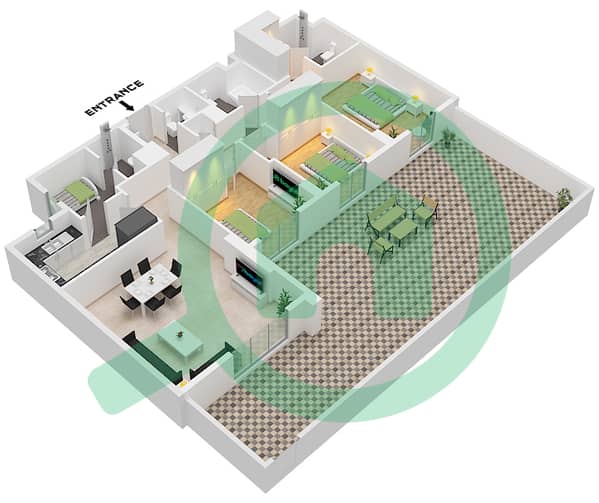 Type 3A Unit 2 Floor 3