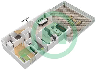 Crystal Residences Tower B - 4 Bedroom Apartment Type/unit 4D-A1/UNIT 10 FLOOR 11,12 Floor plan