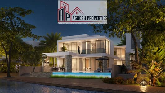 4 Bedroom Villa for Sale in Al Seanneeah, Umm Al Quwain - 4A_LAGOONSIDE NIGHT. jpg