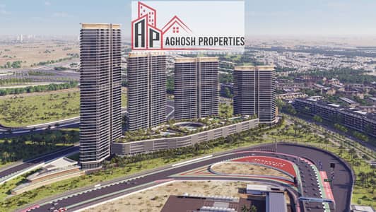 2 Bedroom Flat for Sale in Motor City, Dubai - Sobha Solis - Arial. jpg