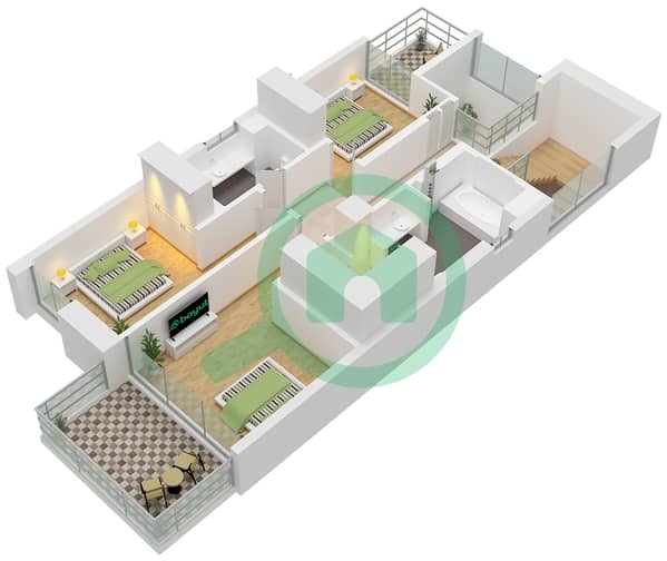 Type B Unit 3BR First Floor