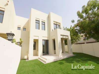 3 Bedroom Townhouse for Rent in Reem, Dubai - Furnished | Pool and Park View | Corner Plot