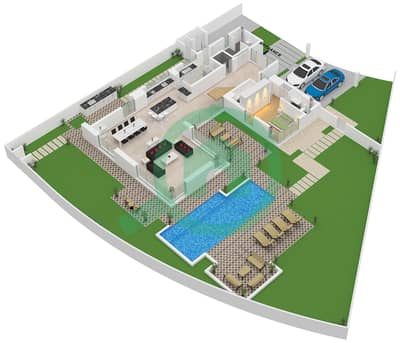 Акрес - Вилла 5 Cпальни планировка Тип/мера E / UNIT 5BR(M)