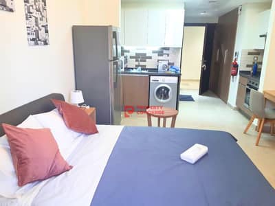 Studio for Rent in Al Furjan, Dubai - Chiller Free | Fully Furnished | Big Balcony
