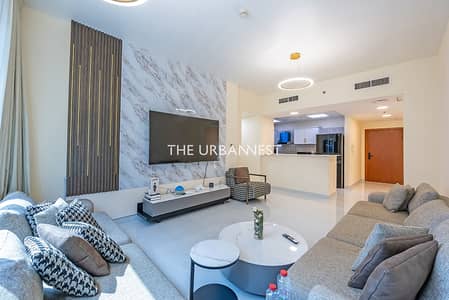 2 Bedroom Apartment for Rent in Dubai Land Residence Complex, Dubai - Unfurnished | No Balcony | Pool View | Upgraded