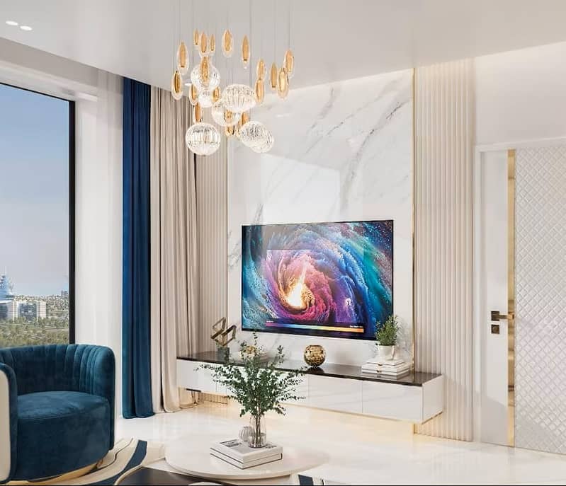 9 1 BHK Living and TV Area. jpg