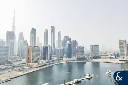 2 Bedroom Flat for Rent in Business Bay, Dubai - Burj Khalifa View | Unfurnished | 2 Beds