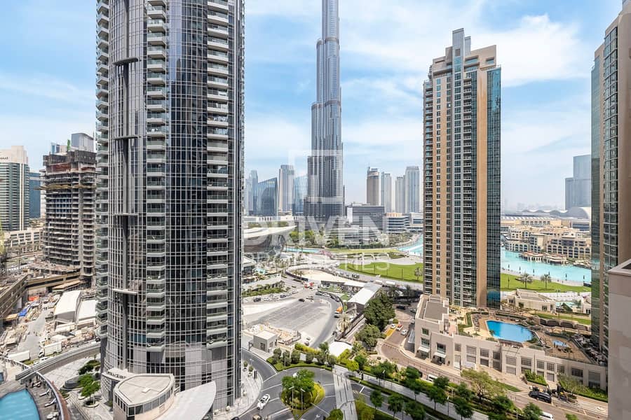 Burj Khalifa View | Furnished | Large Layout