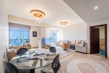 2 Bedroom Flat for Rent in Jumeirah Beach Residence (JBR), Dubai - Sea View | High Floor | Furnished | Plus Storage