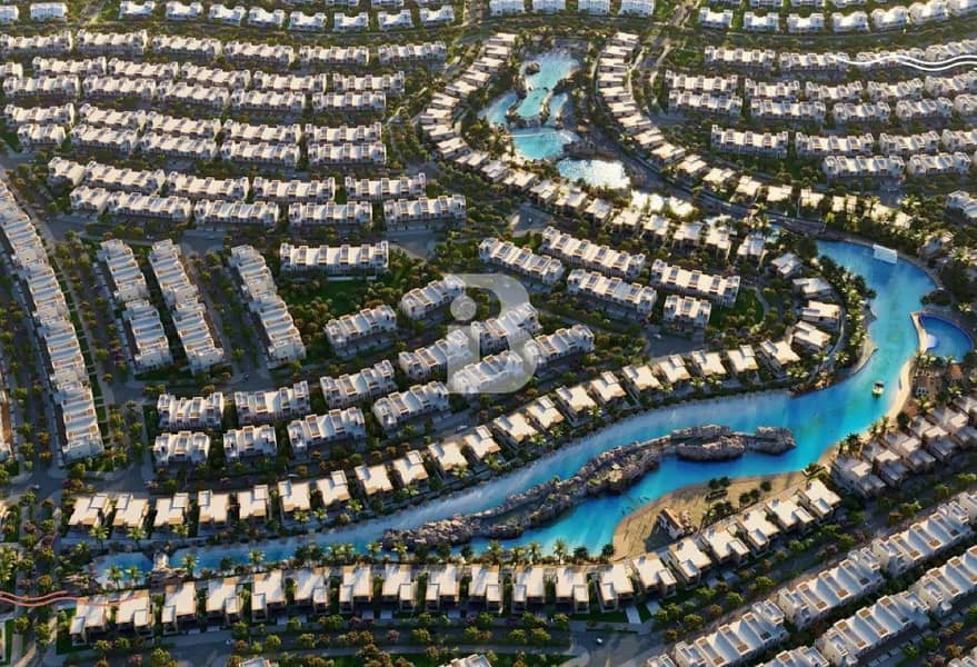 位于大马士革湖住宅，布拉瓦海岸别墅 4 卧室的联排别墅 2600000 AED - 12394411