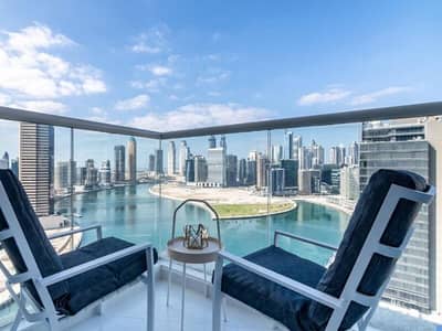 Studio for Sale in Business Bay, Dubai - Full Canal View | Canal & Pool View | Good ROI