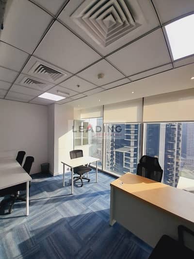 مکتب  للايجار في الخليج التجاري، دبي - Furnished vacant view window rental rent  (5). jpg