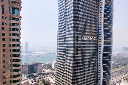 2 Bedroom Apartment for Rent in Dubai Marina, Dubai - Sea view | Large 2 BR | Unfurnished | High floor