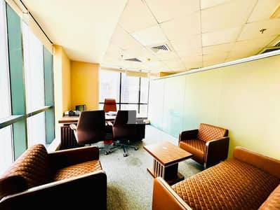 Office for Rent in Business Bay, Dubai - Furnished Office with Partition - Ready to move