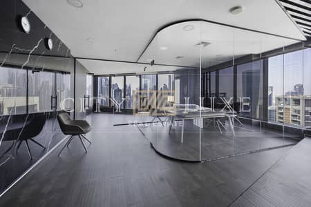 Office for Rent in Business Bay, Dubai - Fully Furnished | Burj Khalifa View | High Floor