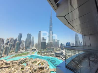 2 Bedroom Flat for Rent in Downtown Dubai, Dubai - Furnished | High Floor |Burj Khalifa Fountain View