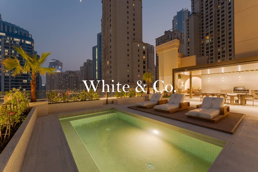 位于朱美拉海滩住宅（JBR），萨达夫社区，萨达夫8号楼 4 卧室的顶楼公寓 1450000 AED - 12413045