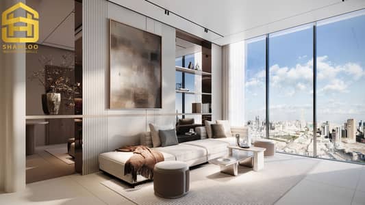 1 Bedroom Flat for Sale in Jumeirah Village Triangle (JVT), Dubai - JVT-1BHK-LIVING 1-adjusted. jpg