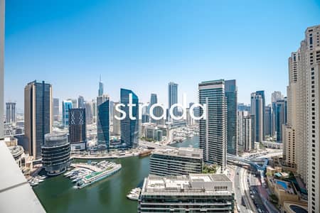 2 Bedroom Apartment for Rent in Dubai Marina, Dubai - High Floor | Marina Views | Upgraded