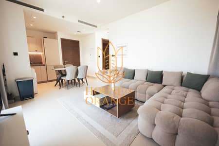 2 Bedroom Apartment for Sale in Sobha Hartland, Dubai - Corner Unit ~ Middle Floor ~ Burj Khalifa View ~ Fully furnished