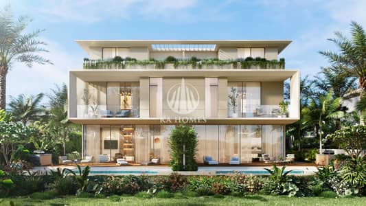 5 Bedroom Villa for Sale in Ajmal Makan City - Sharjah Waterfront, Sharjah - Villa_01 Rear day view. jpg