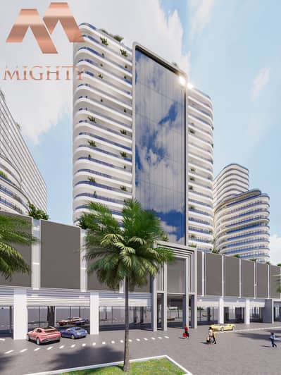 阿尔扬街区， 迪拜 单身公寓待售 - Facade_building_1_view_1. jpg