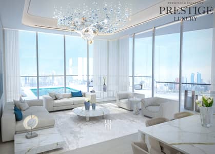 3 Bedroom Apartment for Sale in Dubai Islands, Dubai - 05 3-Bedroom penthouse - living dining. jpg