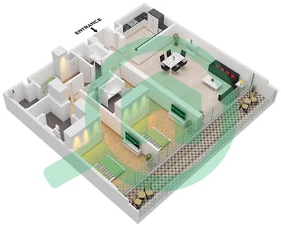 Eden House The Canal - 2 Bedroom Apartment Unit 2 FLOOR GROUND Floor plan