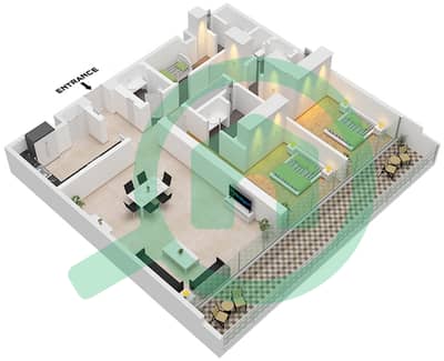 Eden House The Canal - 2 Bedroom Apartment Unit 6 FLOOR GROUND Floor plan