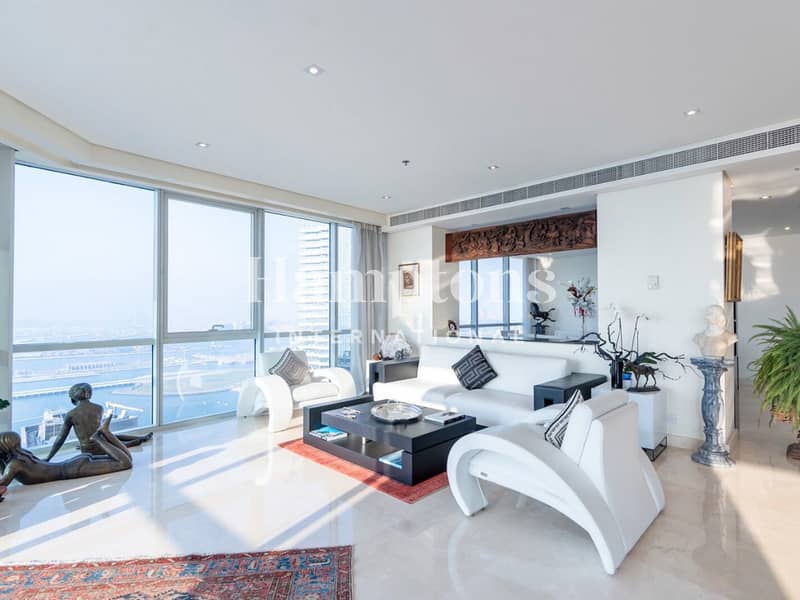 位于朱美拉海滩住宅（JBR），阿尔法坦海洋塔，阿尔法坦海洋大厦 3 卧室的顶楼公寓 12950000 AED - 12427415