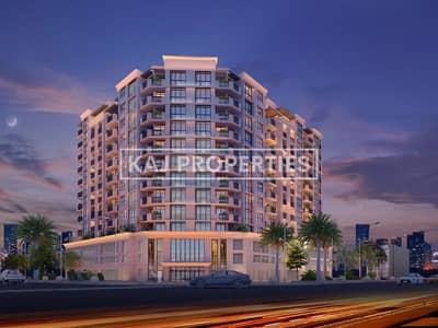2 Bedroom Apartment for Sale in Al Furjan, Dubai - Avenue Residenc e 4 Perspective at Night copy. jpg