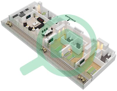 Eden House The Canal - 3 Bedroom Apartment Unit 7 FLOOR 5 Floor plan