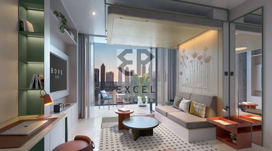 Студия Продажа в Бизнес Бей, Дубай - RV2_21_STUDIO_Flex_Up_EF. jpg