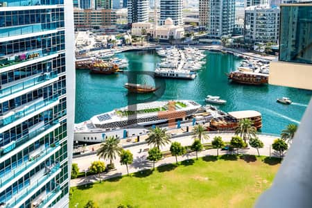 2 Bedroom Apartment for Rent in Dubai Marina, Dubai - Double Balcony | Ain view and Marina View | Multiple cheques