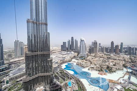 4 Bedroom Apartment for Rent in Downtown Dubai, Dubai - Panoramic Burj and Fountain View | High Floor