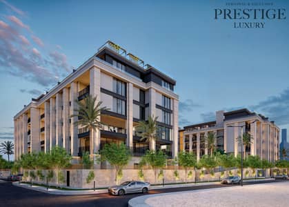 2 Bedroom Apartment for Sale in Jumeirah Village Circle (JVC), Dubai - Berkeley Square Facade Night View 5. jpg