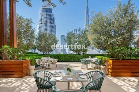 1 Спальня Апартаменты в аренду в Дубай Даунтаун, Дубай - address fountain views - sitting area. jpg
