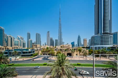 2 Bedroom Apartment for Rent in Downtown Dubai, Dubai - Study Room | Burj Khalifa View | High Floor